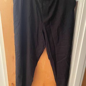 GAP - Wide Leg BLACK LINEN - XL - NWT